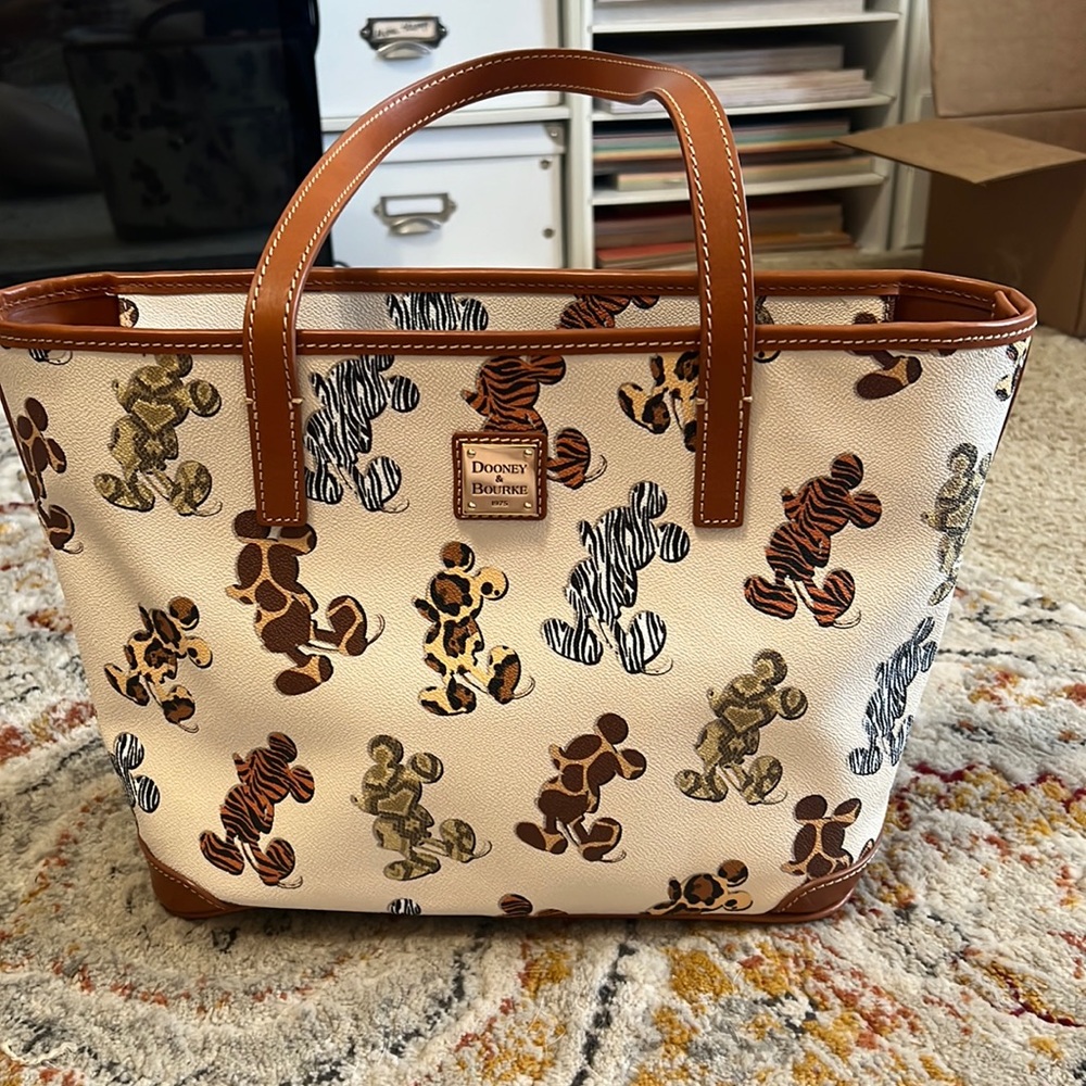 Disney Dooney & Bourke Mickey Animal Print tote